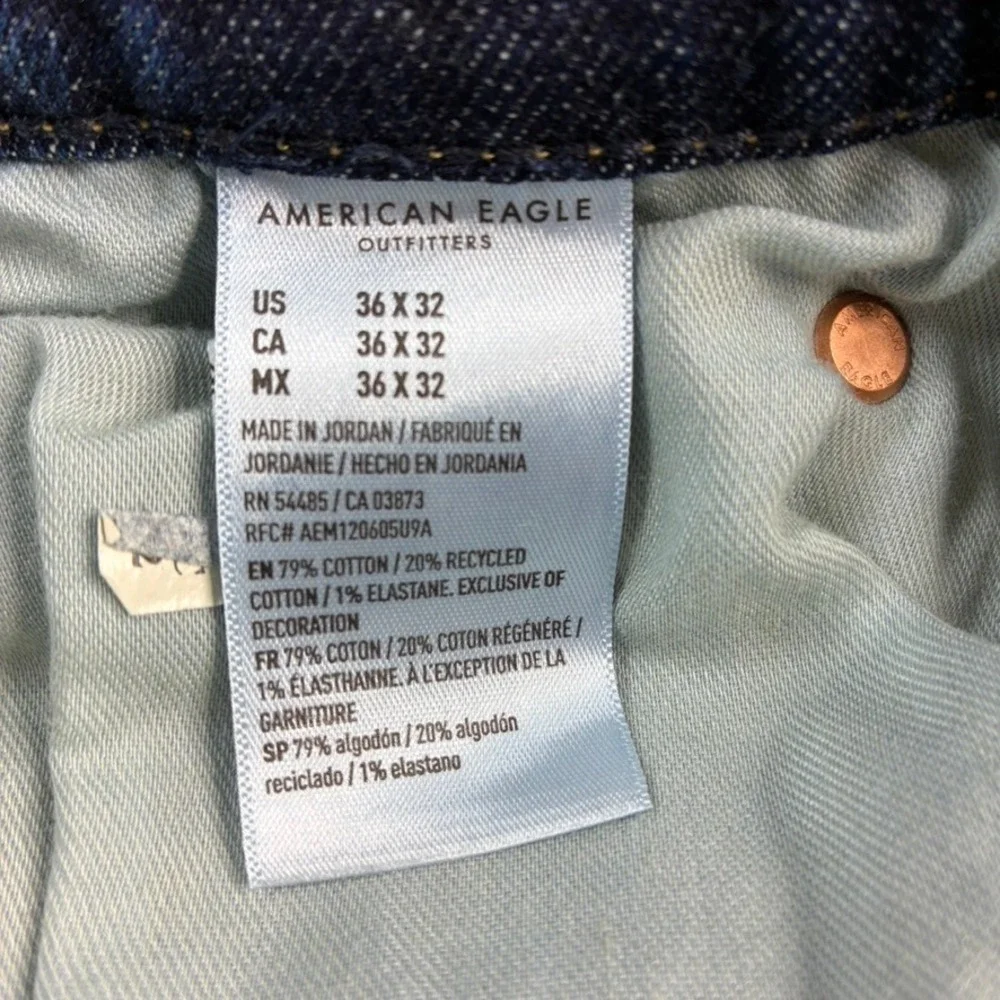 American Eagle Original Bootcut Jeans Men's‎ Med Wash Easy Flex Denim 36x31.5